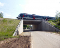 Strecke 6367 Leipzig-Großkorbetha, Erneuerung EÜ km 26,234 in Bad Dürrenberg